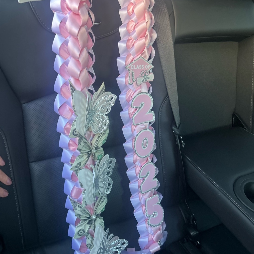 Public School Pink and White Butterfly Scarf
